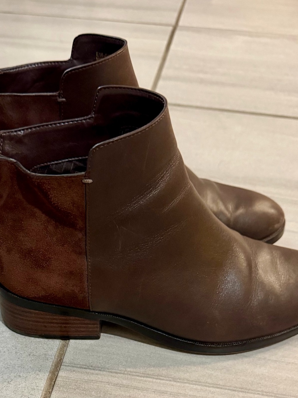 Cole Haan Leather & Suede Ankle Booties